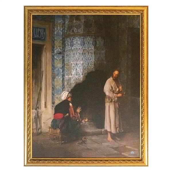 Jean-Léon Gérôme, Şömine Başında Sohbet Büyük Boy Tablo