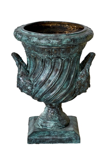 Bronz Döküm Pompei Kulplu Saksı